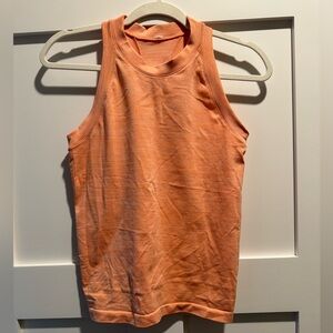 Athleta High Neck Athletic Tank. Bright orange- Sz M